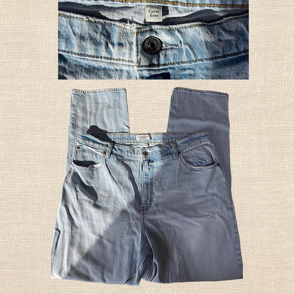 Blue straight leg jeans jeans